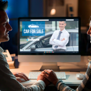 Couple Shopping for a new car online