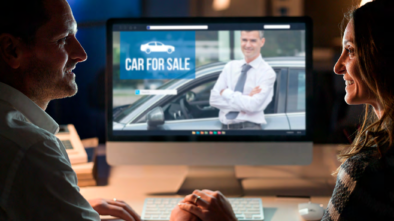 Couple Shopping for a new car online
