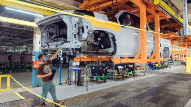 Man Building a car