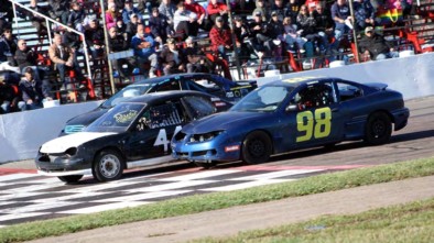 Cars Racing at Bud's Speedway