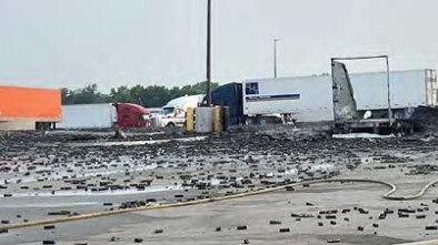 Truck debris