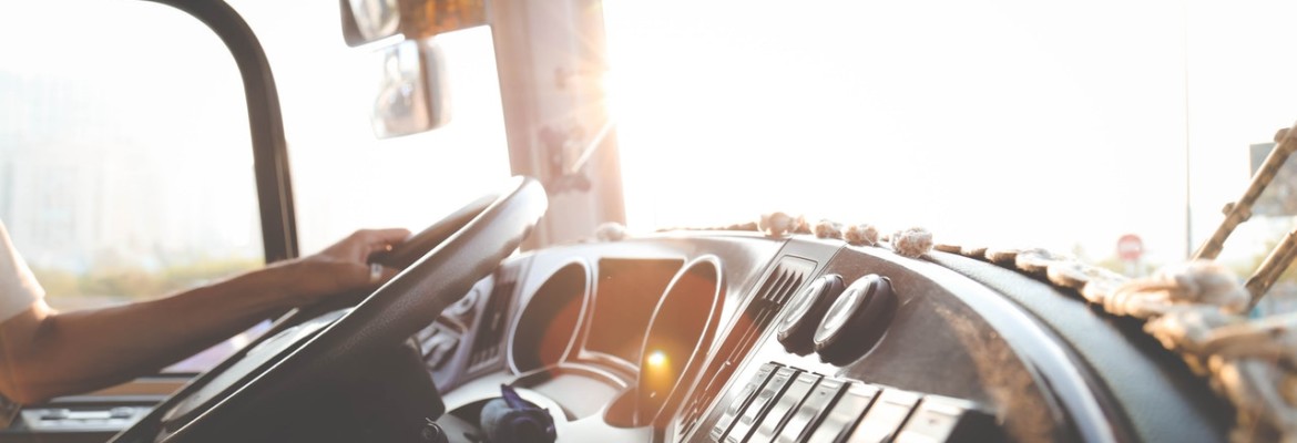Inside truck dashboard