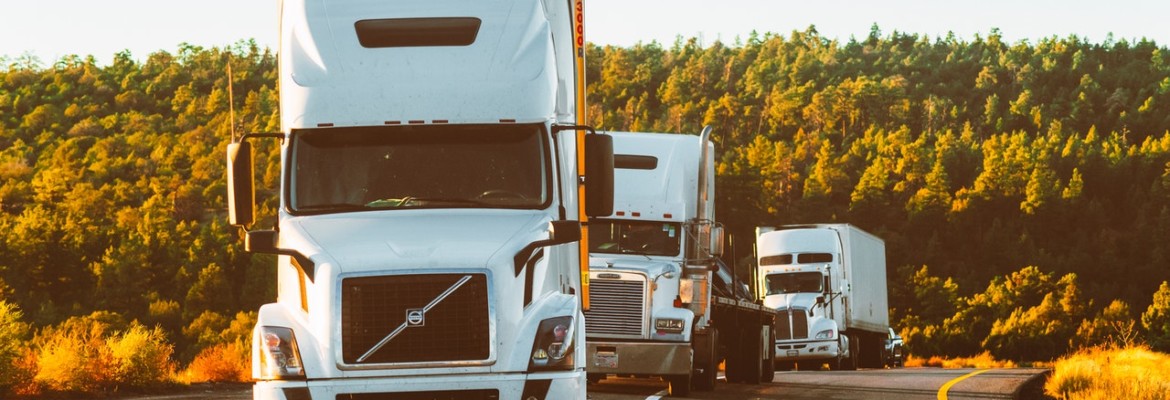 Convoy of trucks